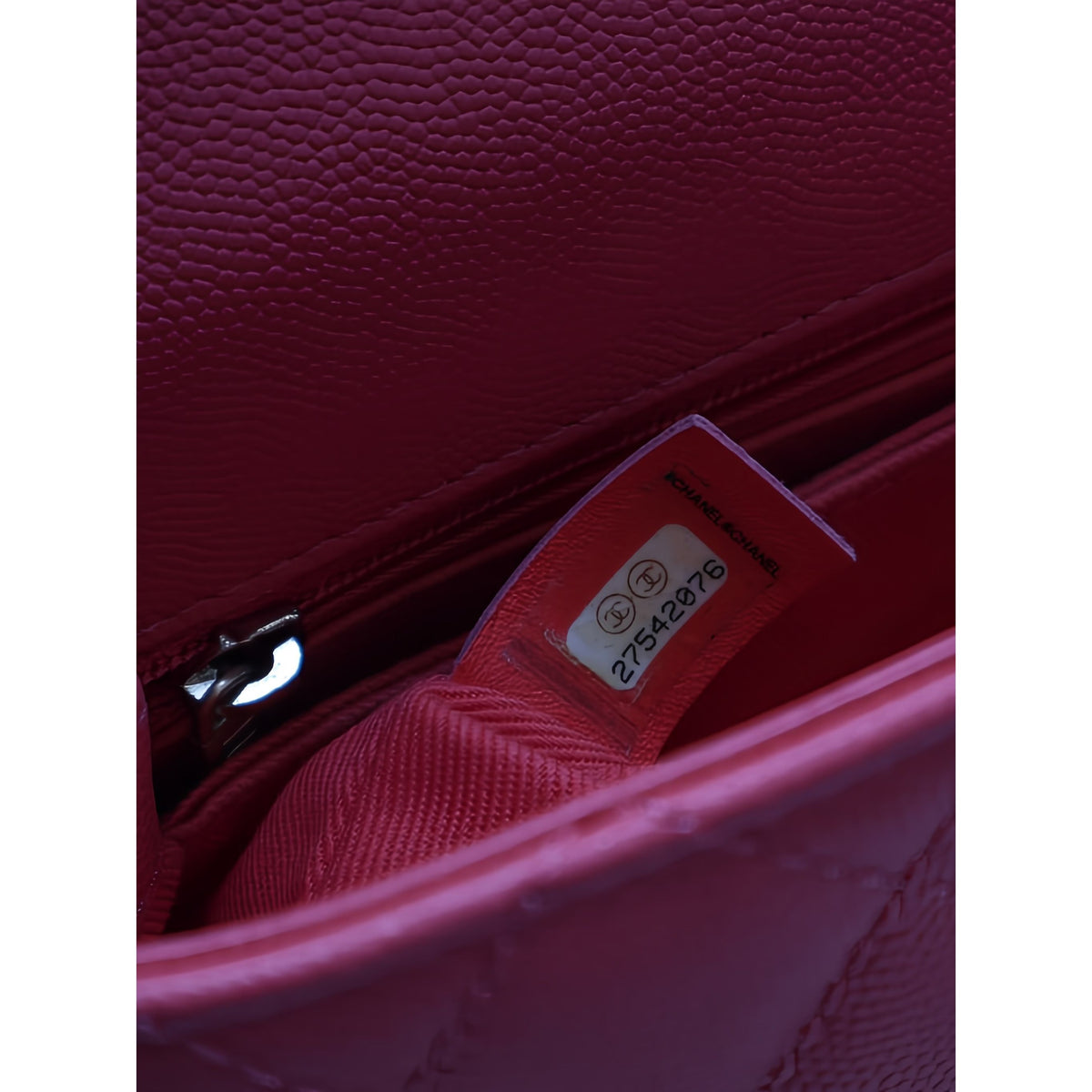 Chanel Mini Quilted Caviar Coco Top Handle Bag — Pink