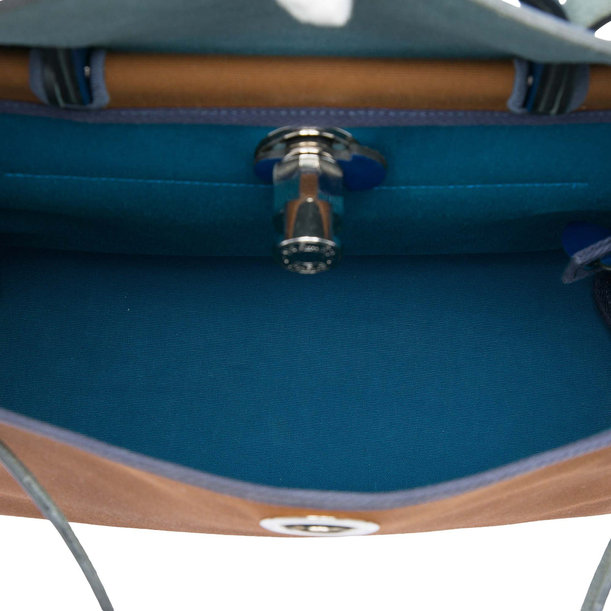 Hermès Toile Herbag Zip Retourne Verso 31 — Blue