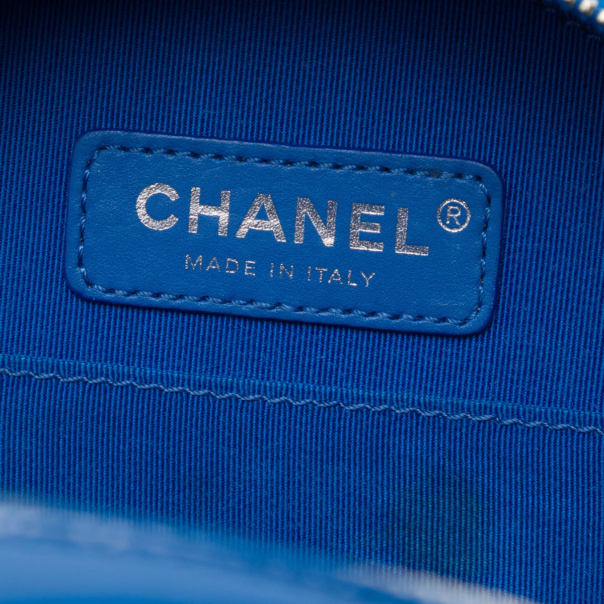 Chanel CC Patent Round As Earth Bag