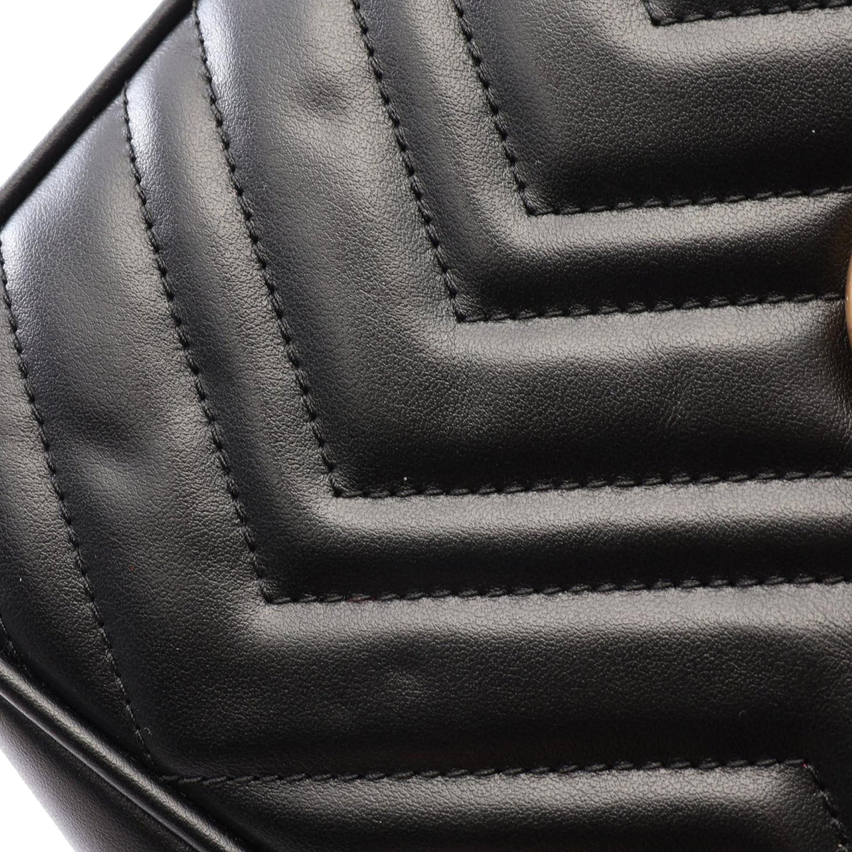 Gucci Small GG Marmont Matelasse Calfskin Crossbody — Black