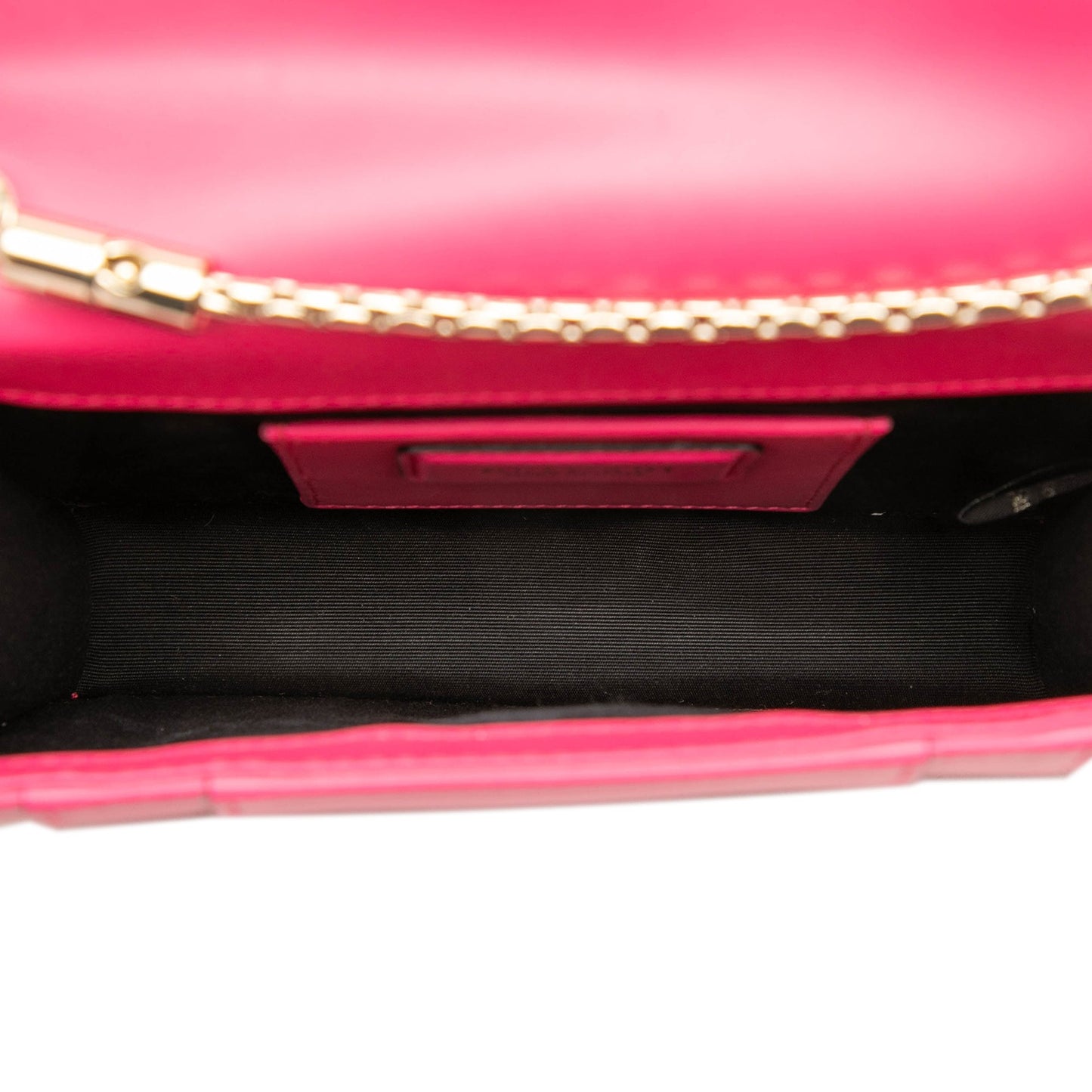 Bvlgari Small Leather Square Serpenti Forever Chain Crossbody