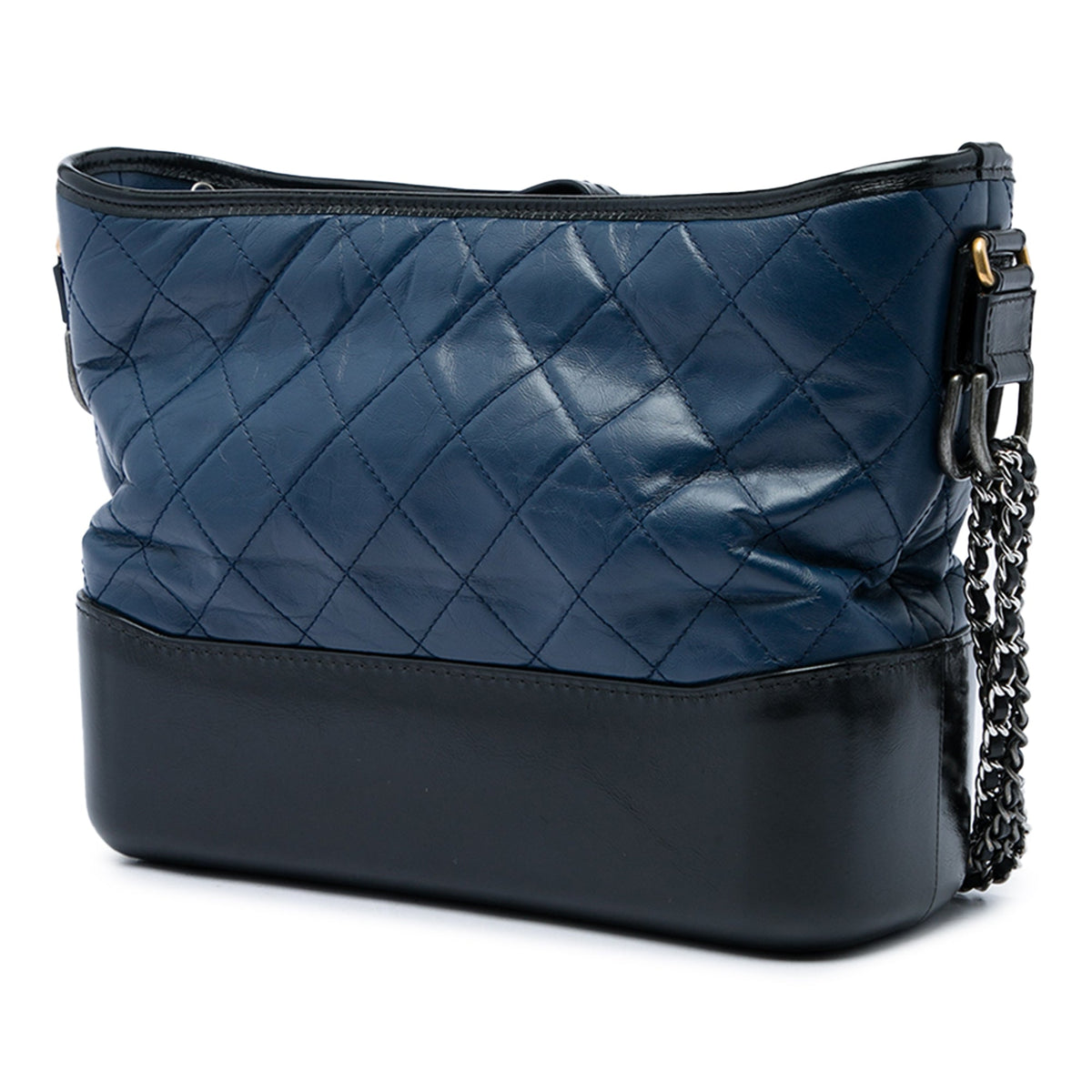 Chanel Medium Bicolor Quilted Aged Calfskin Gabrielle Hobo