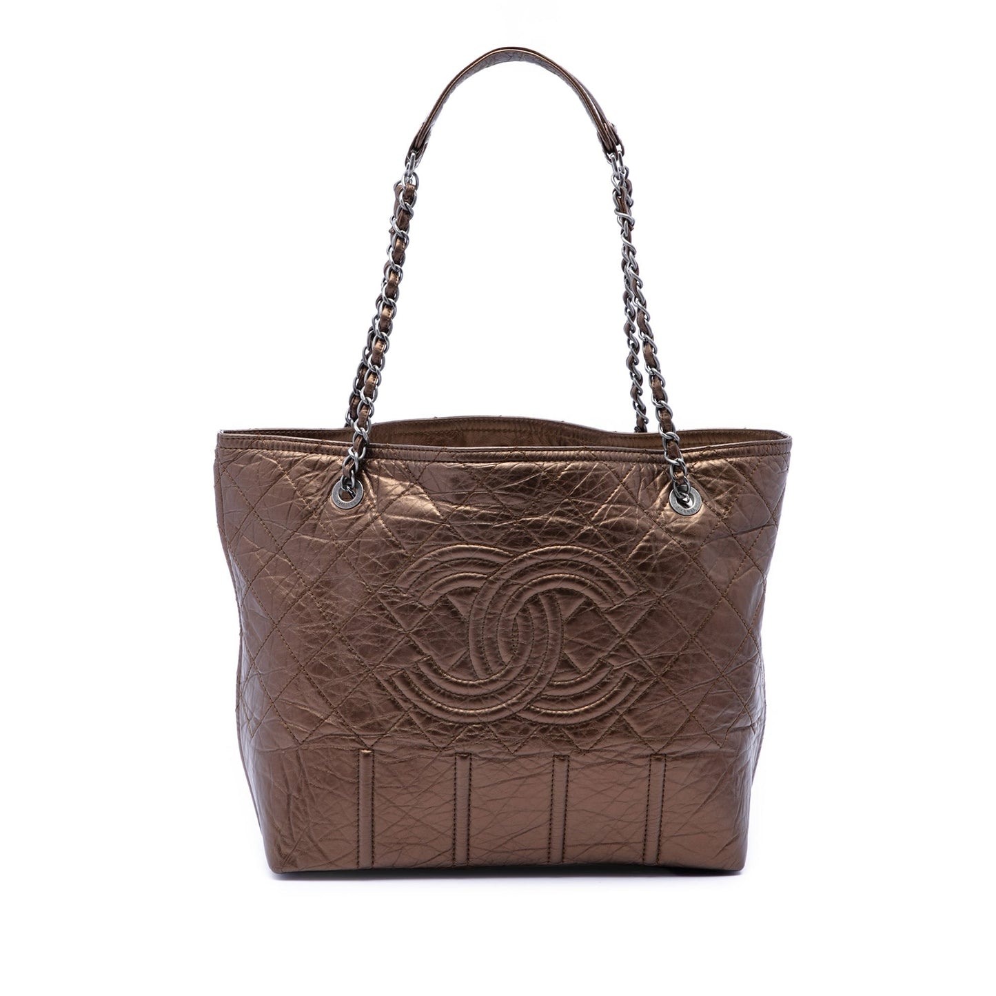 Chanel Distressed Calfskin Shopping In Moscow Tote