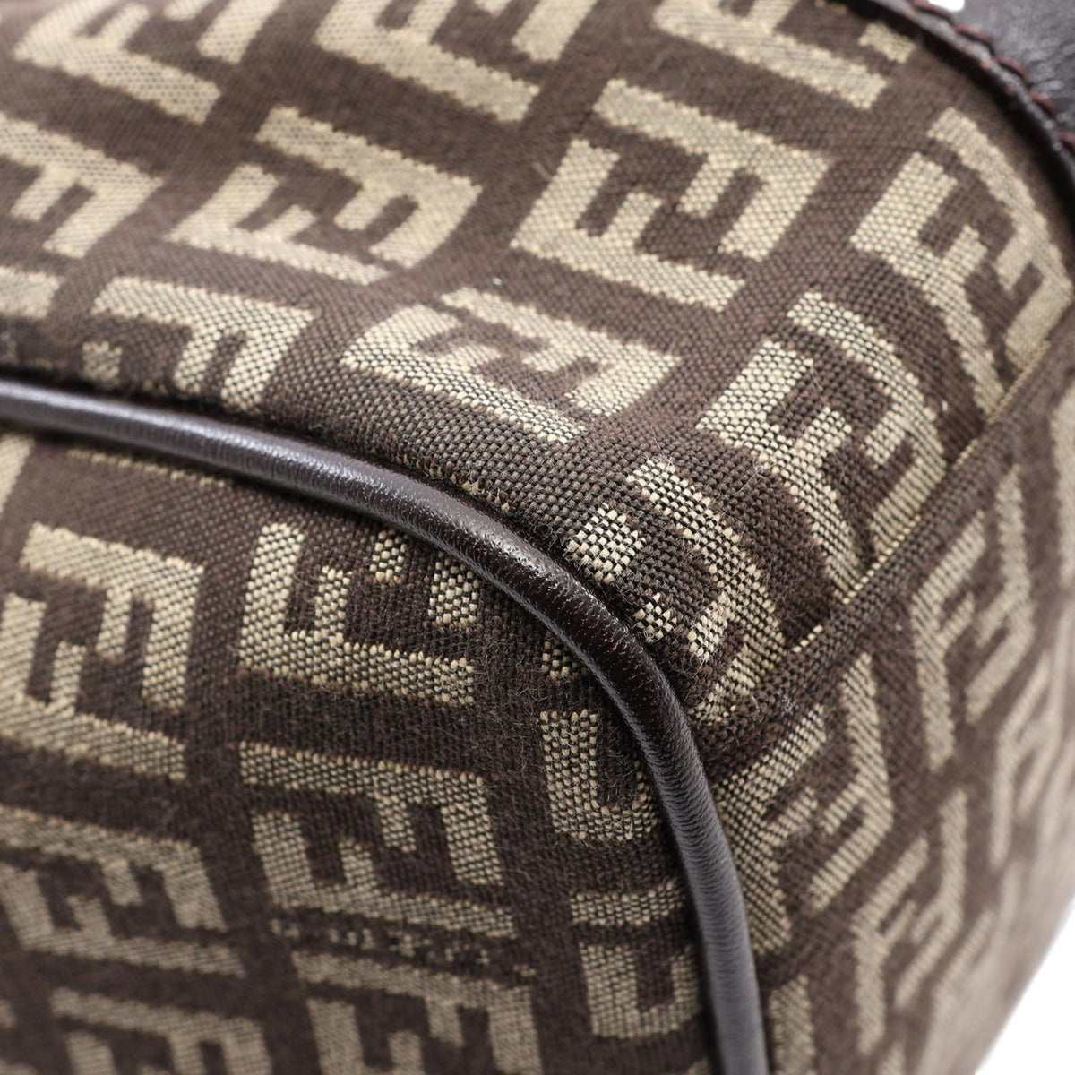 Fendi Zucchino Canvas Handbag