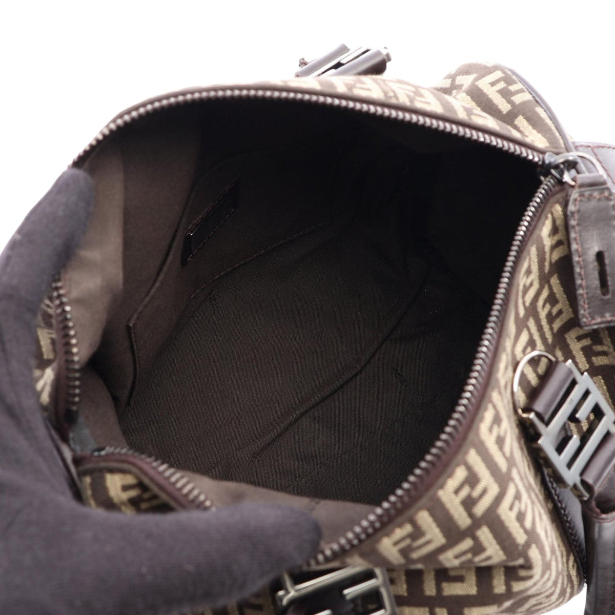 Fendi Zucchino Canvas Handbag