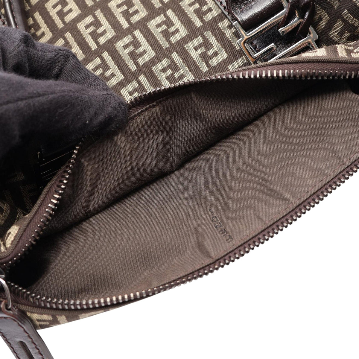 Fendi Zucchino Canvas Handbag