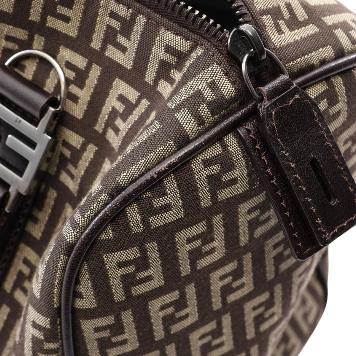 Fendi Zucchino Canvas Handbag