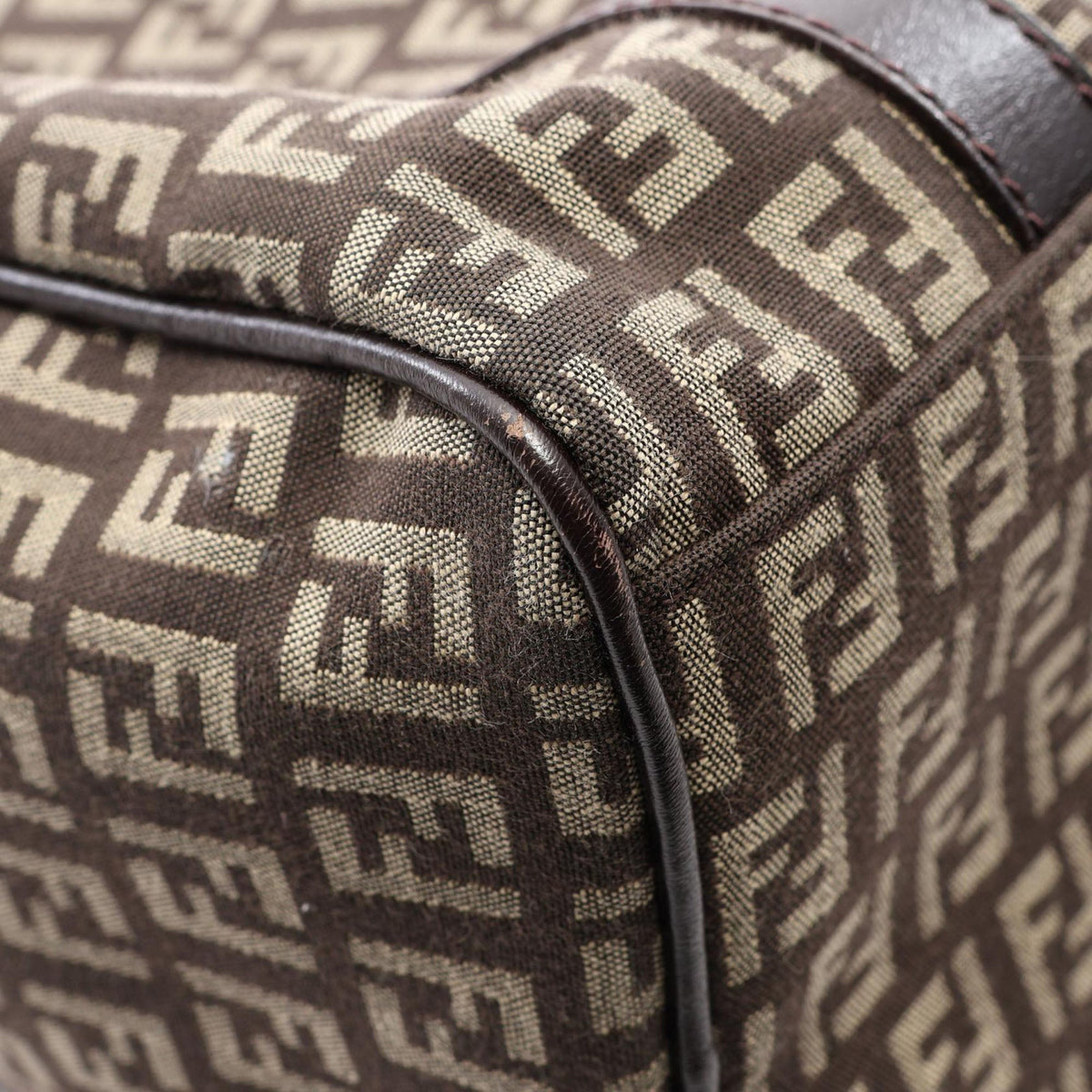 Fendi Zucchino Canvas Handbag
