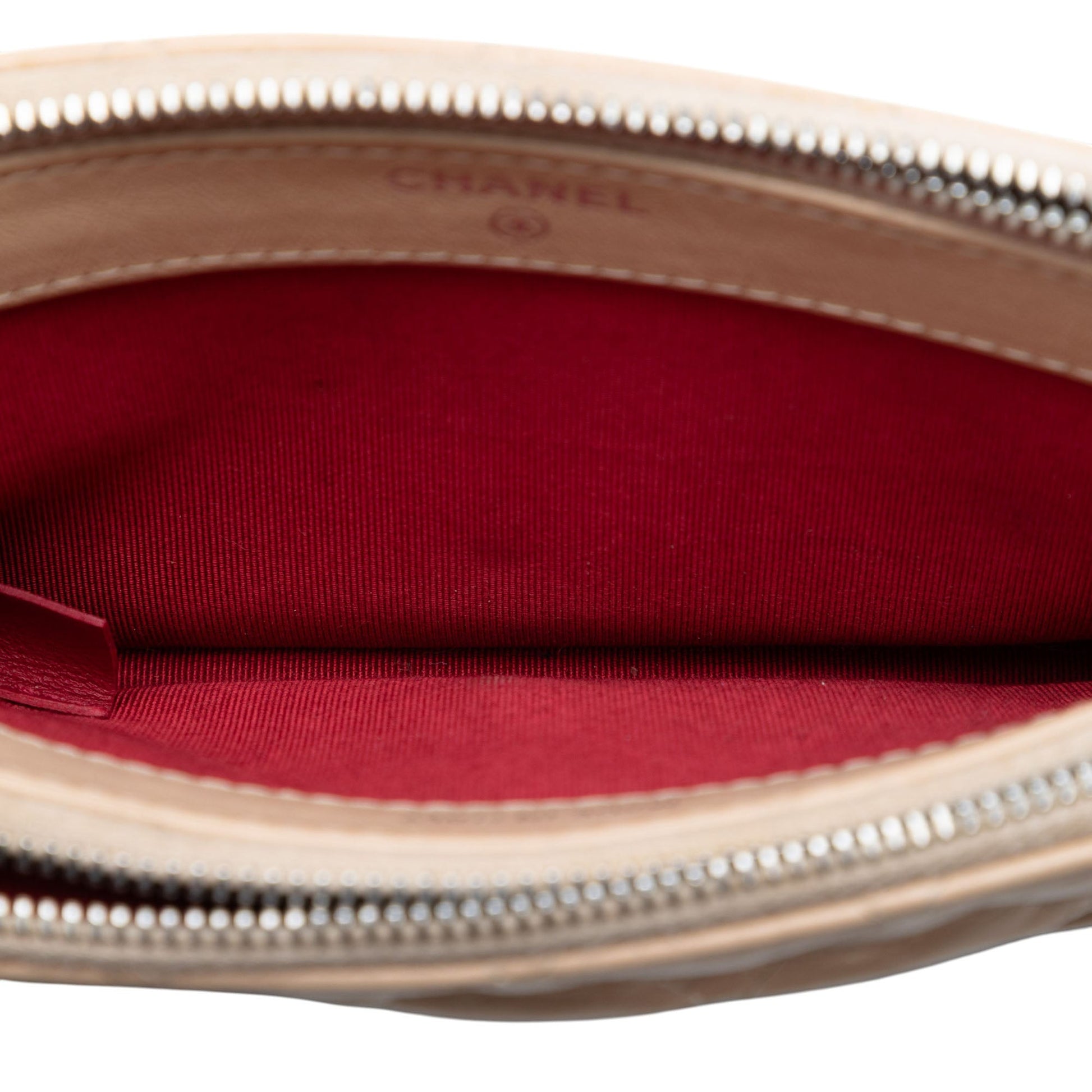 Chanel Bicolor Aged Calfskin Gabrielle Double Zip Clutch with Chain