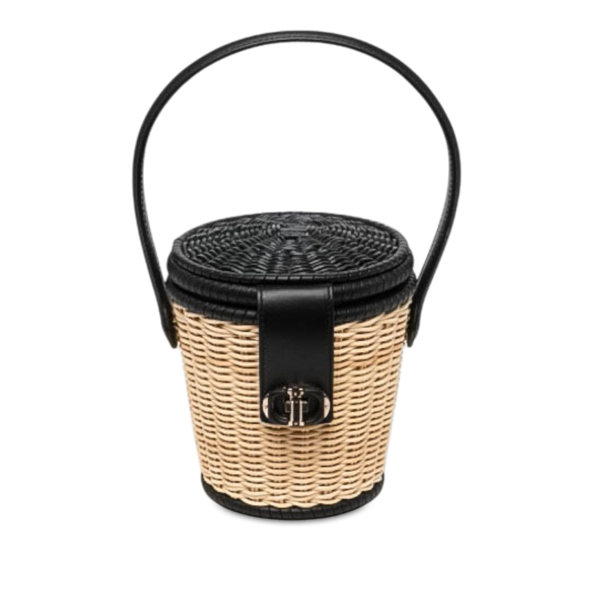 Dior Wicker CD Bucket Bag — Beige