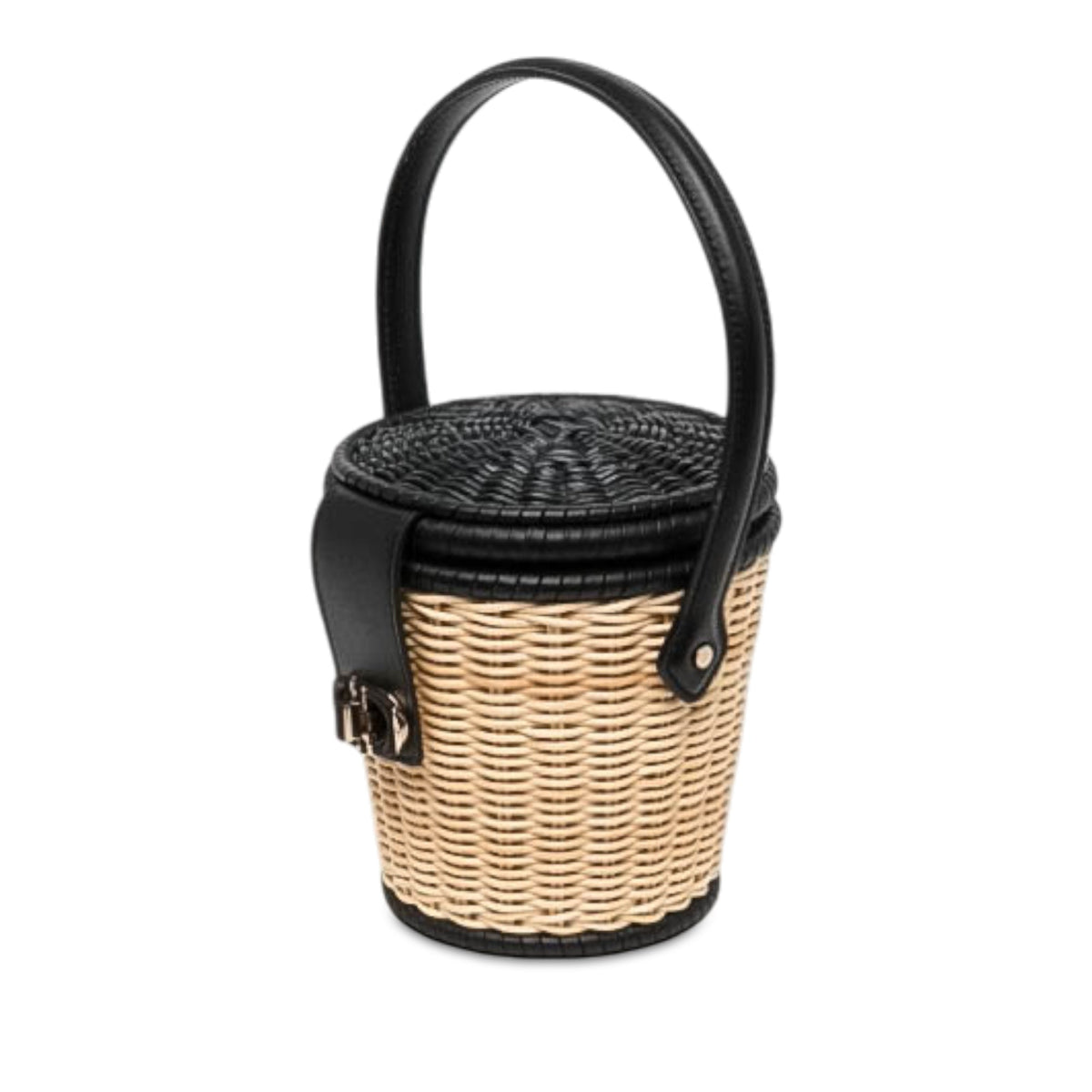 Dior Wicker CD Bucket Bag — Beige