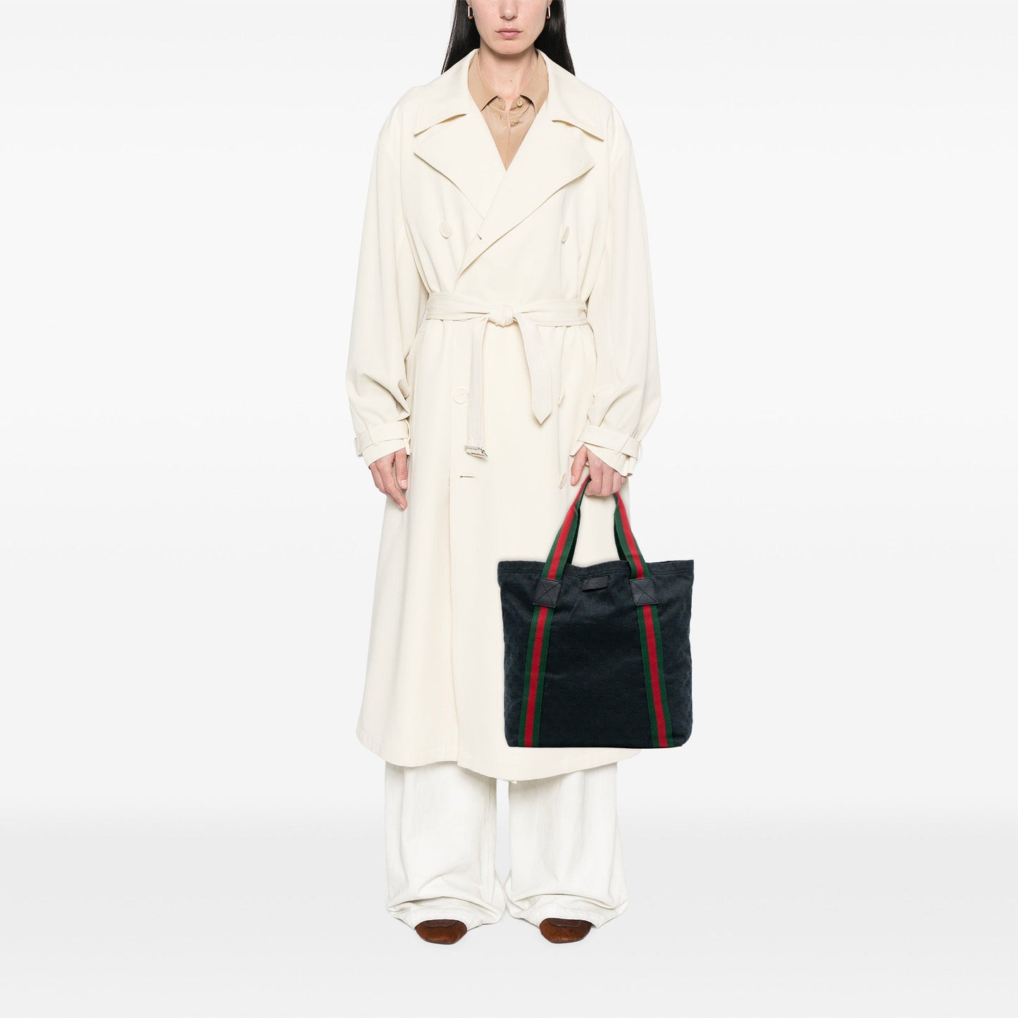 Gucci GG Canvas Web Tote