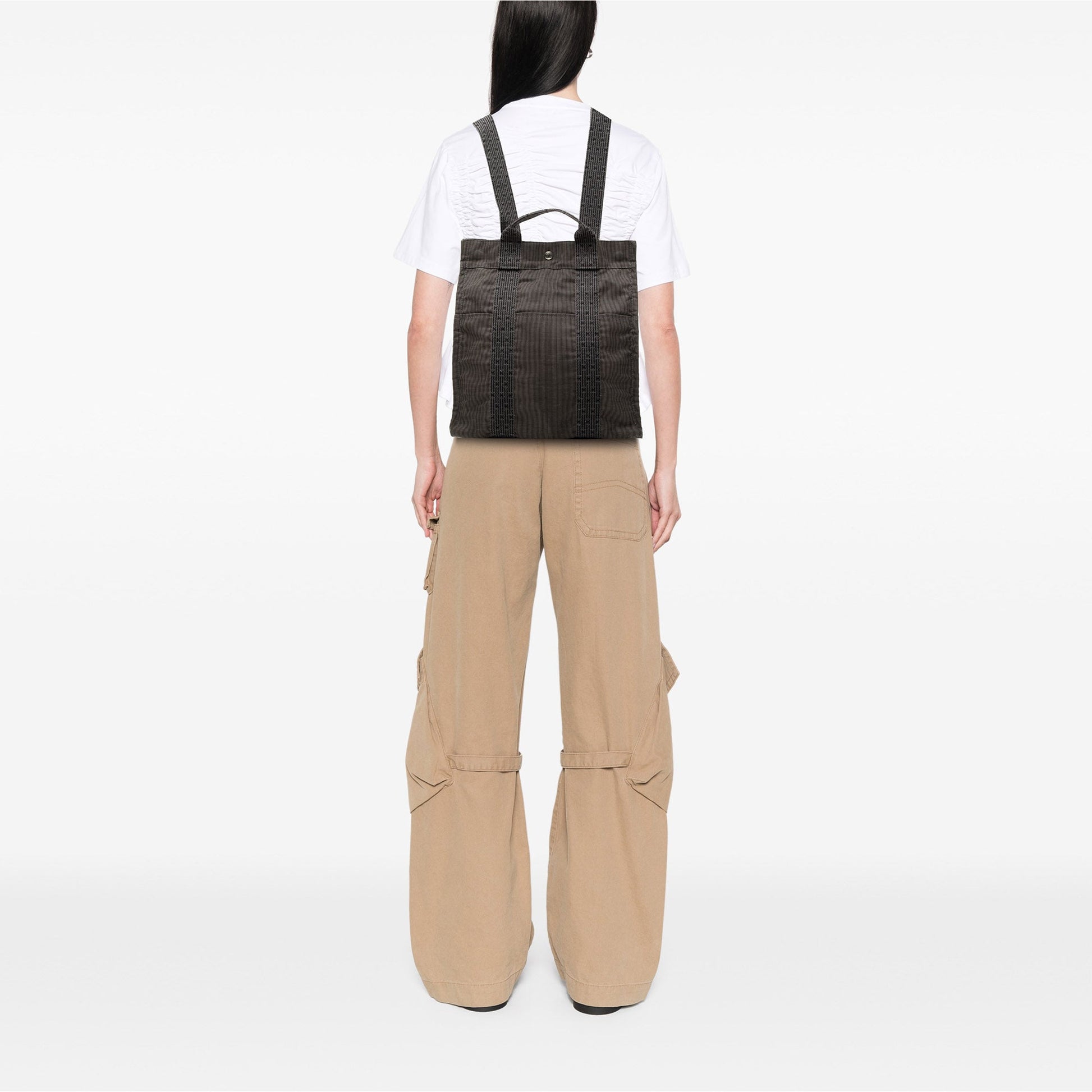 Hermès Canvas Herline Backpack MM