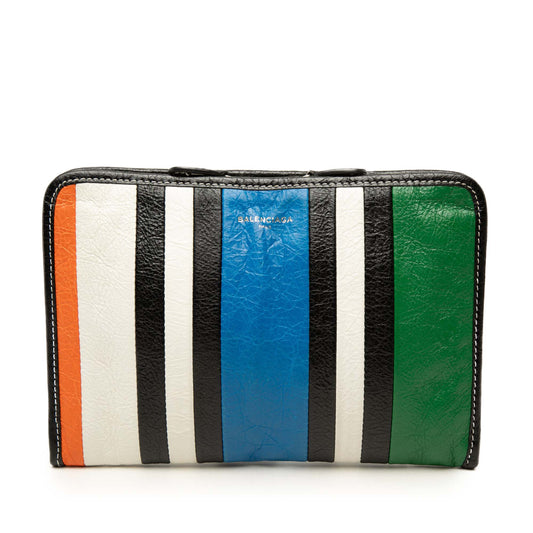 Balenciaga Lambskin Bazar Clutch — Black