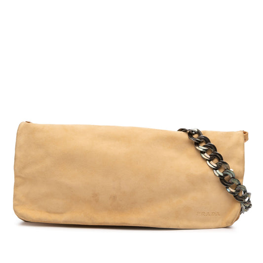 Prada Suede Chain Pochette