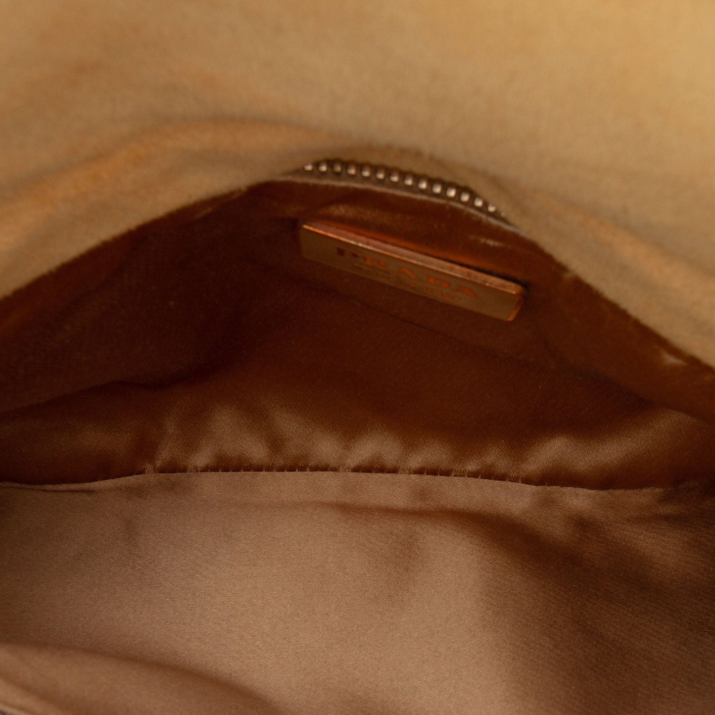 Prada Suede Chain Pochette