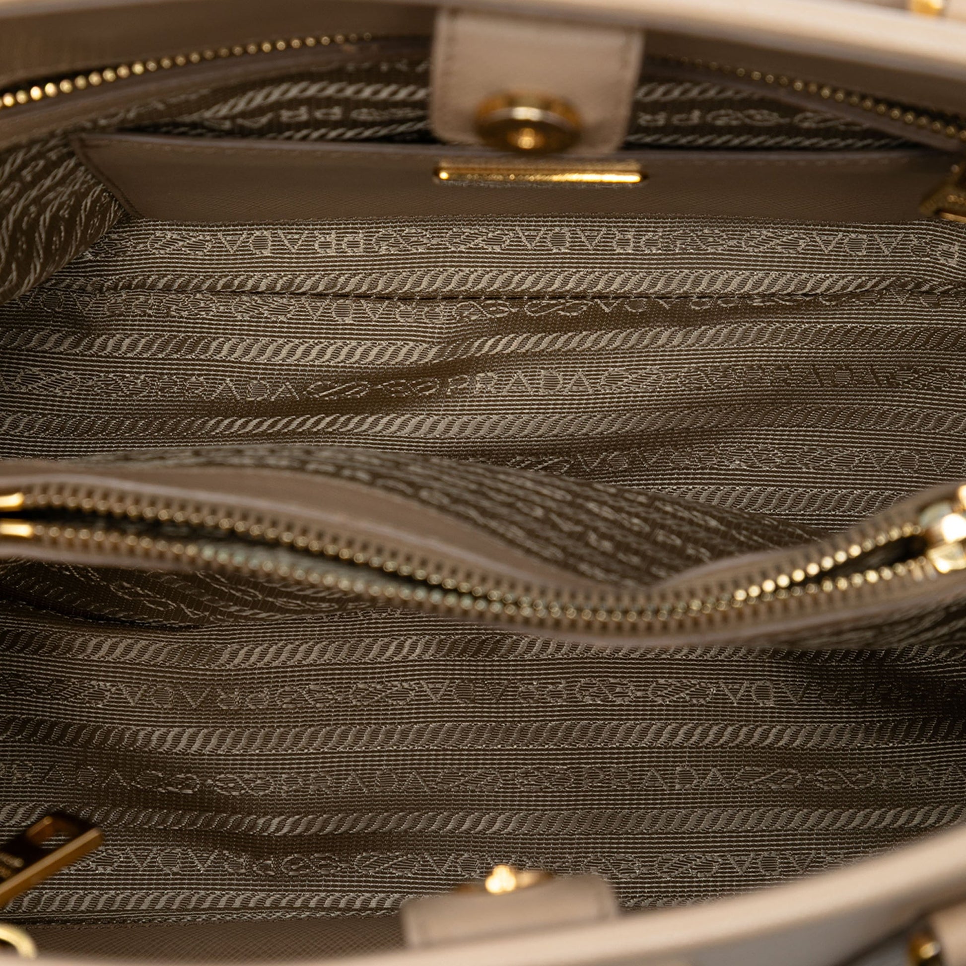 Prada Medium Saffiano Lux Open Promenade Satchel