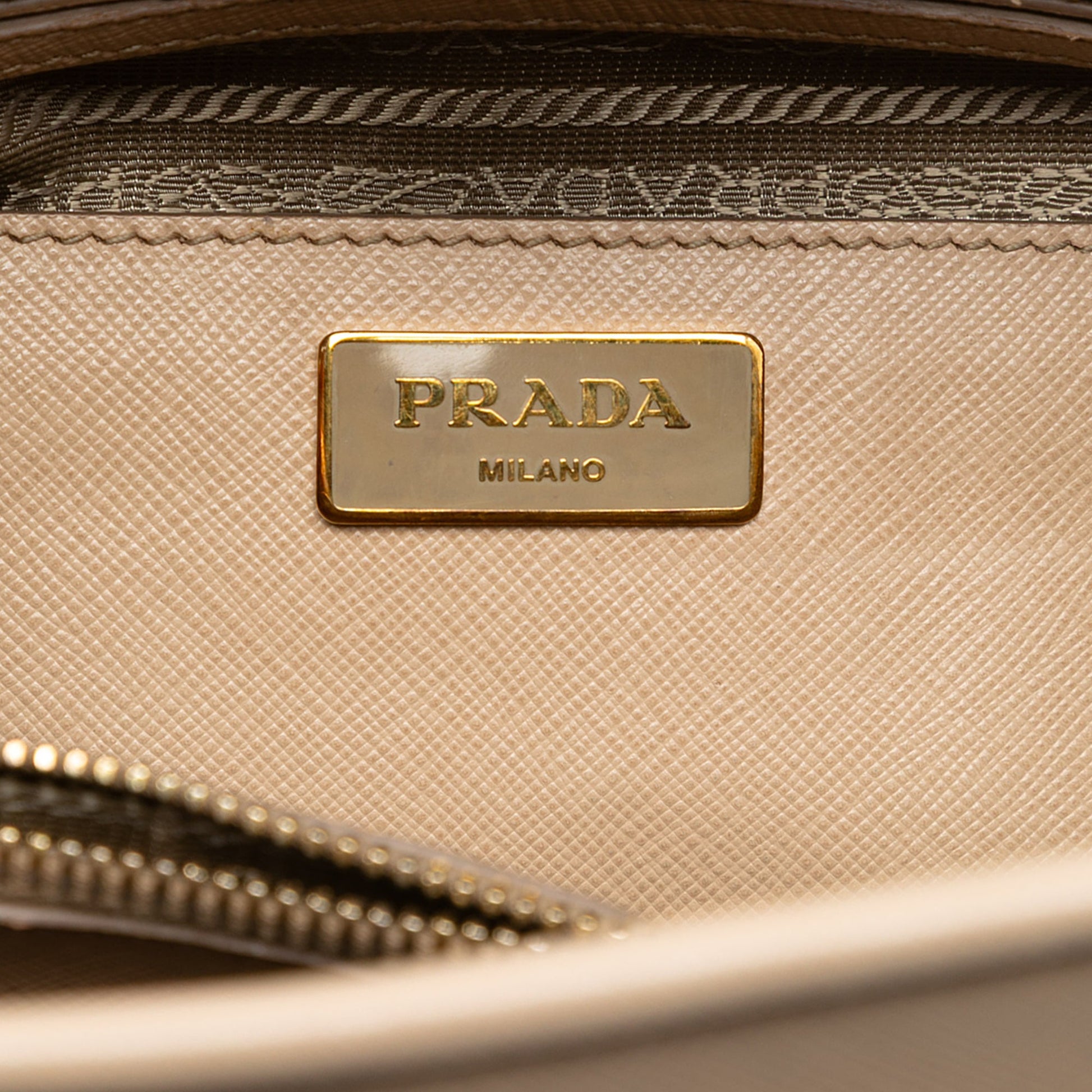 Prada Medium Saffiano Lux Open Promenade Satchel