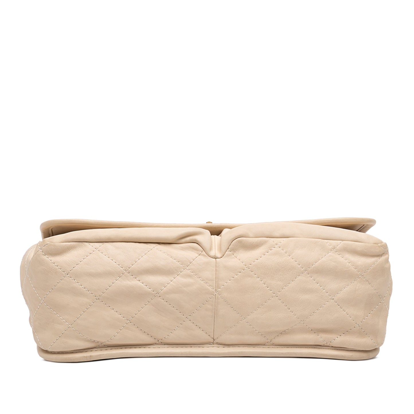 Chanel Medium Quilted Lambskin Reissue 2.55 Natural Beauty Split Pocket Flap