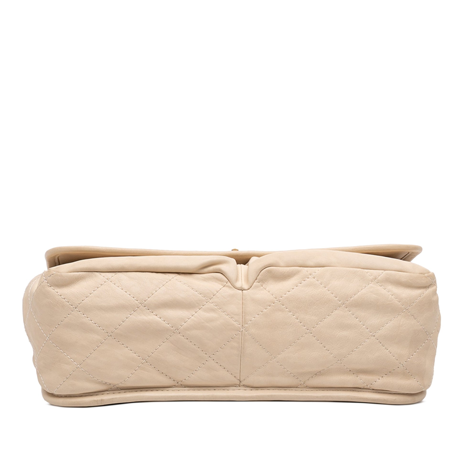 Chanel Medium Quilted Lambskin Reissue 2.55 Natural Beauty Split Pocket Flap