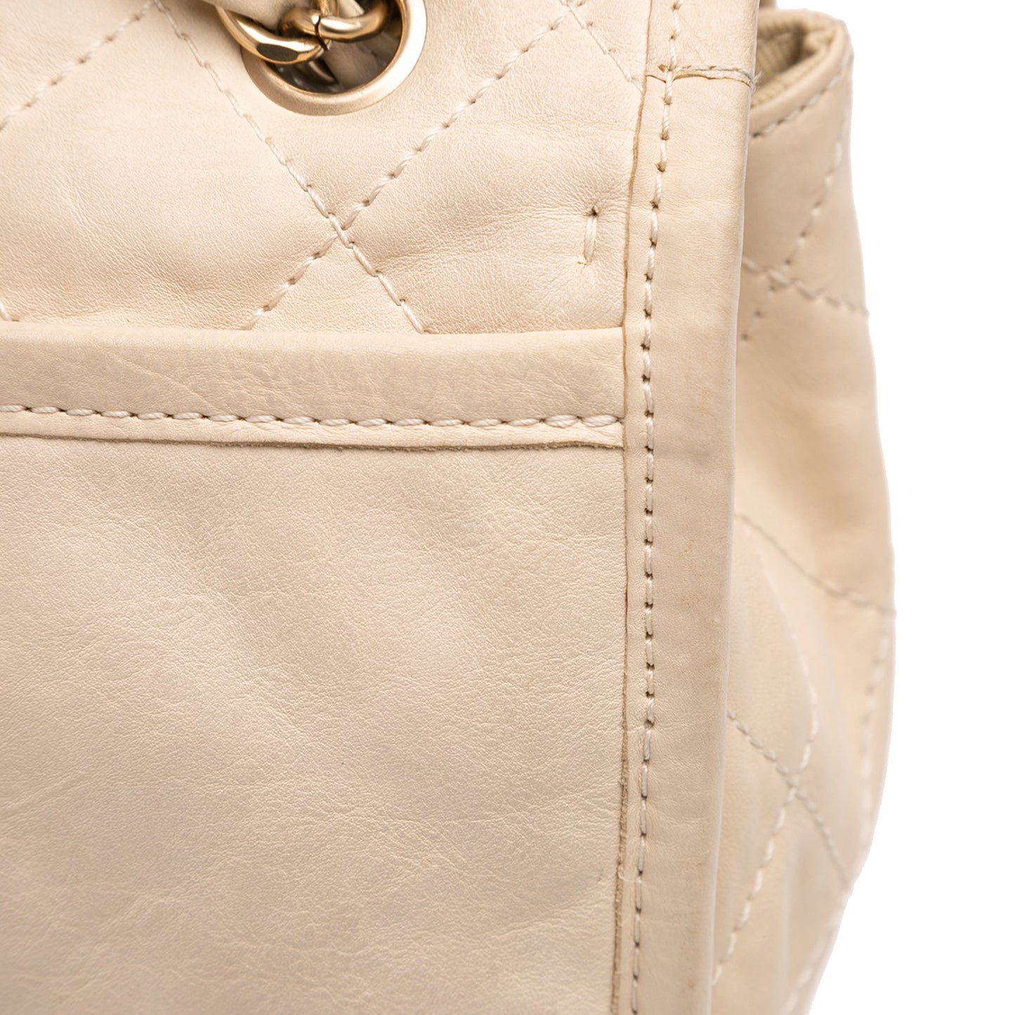 Chanel Medium Quilted Lambskin Reissue 2.55 Natural Beauty Split Pocket Flap