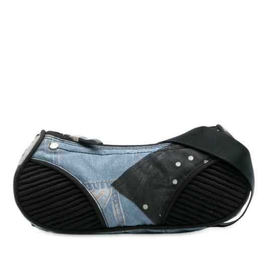 Dior Canvas Printed Denim Crossbody