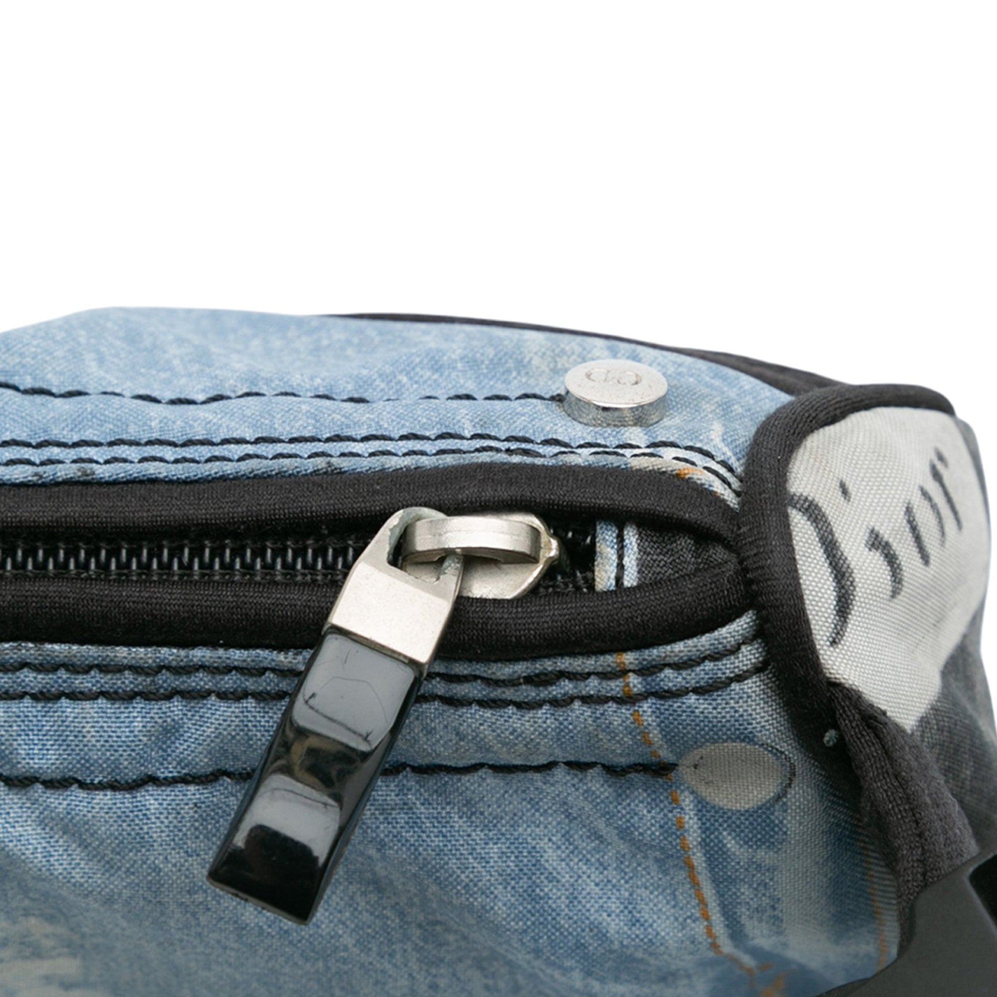 Dior Canvas Printed Denim Crossbody