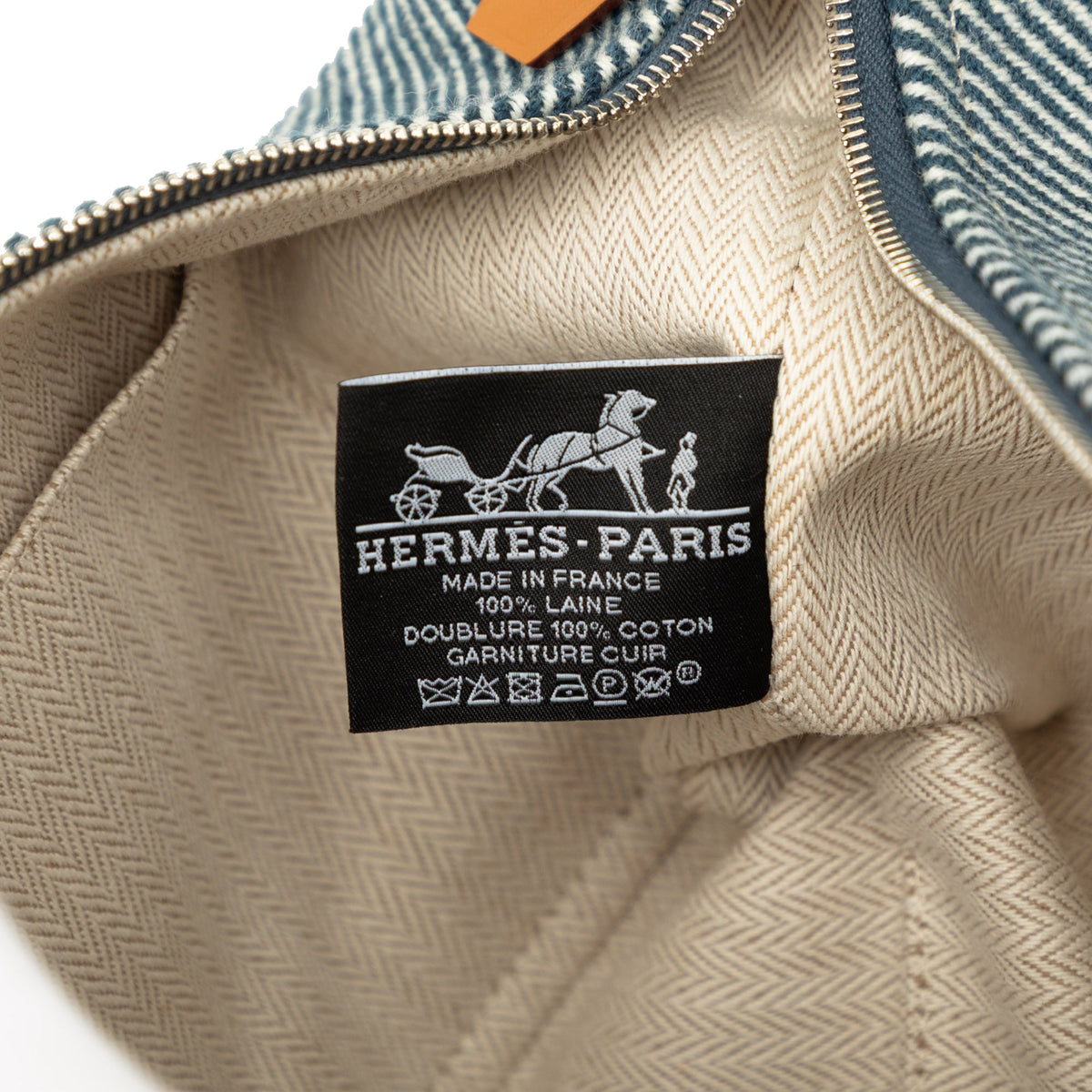 Hermès Small Wool Bride A Brac H Natte Case