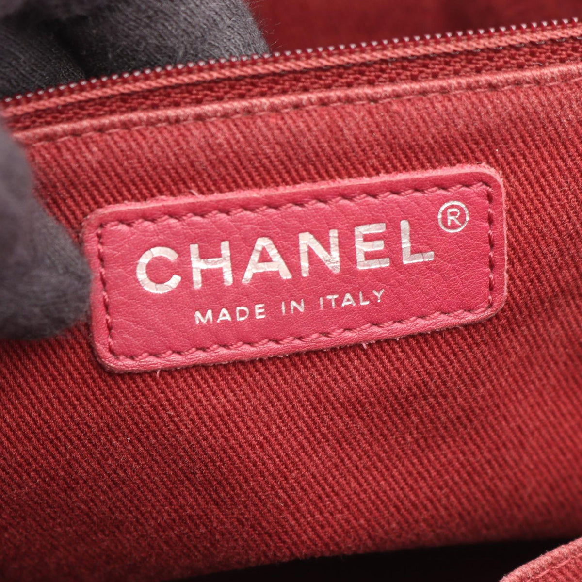 Chanel Quilted Iridescent Calfskin Shopping in Chains Tote — Pink