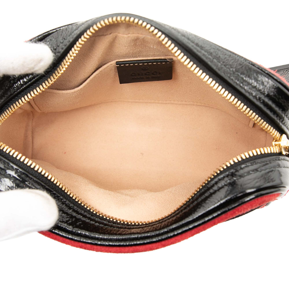 Gucci Small Suede Web Ophidia Belt Bag