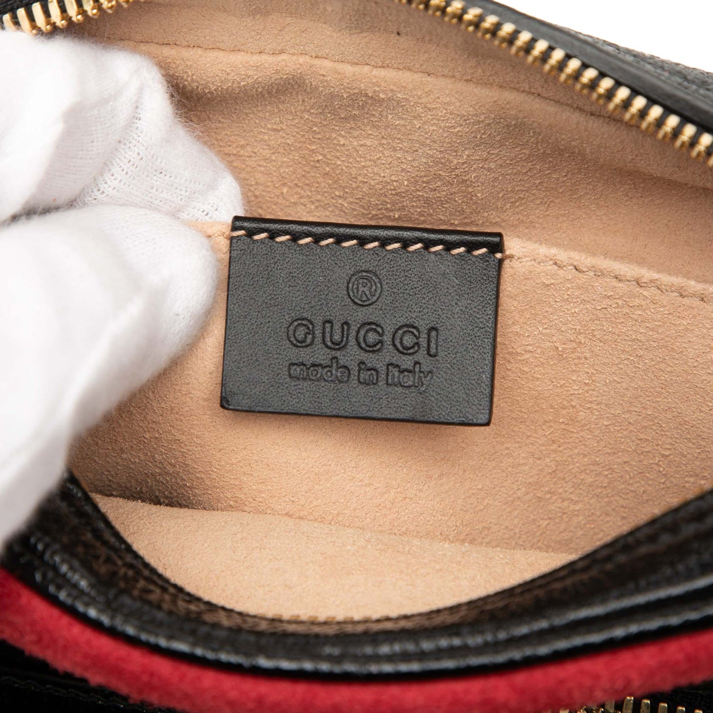 Gucci Small Suede Ophidia Belt Bag