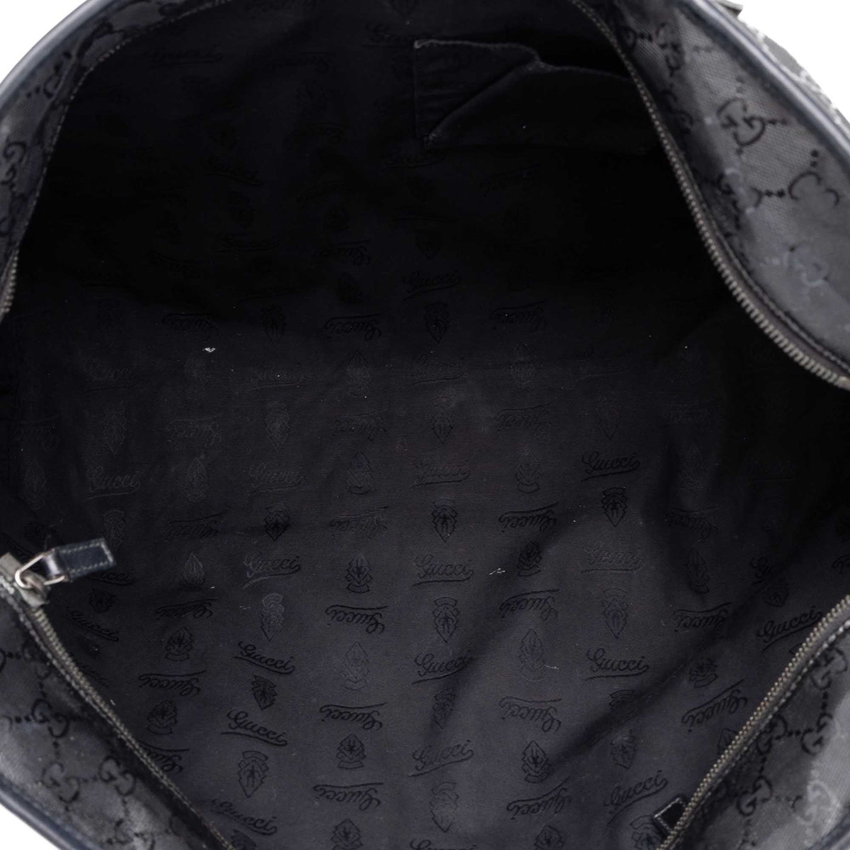 Gucci Large GG Imprime Tote — Black