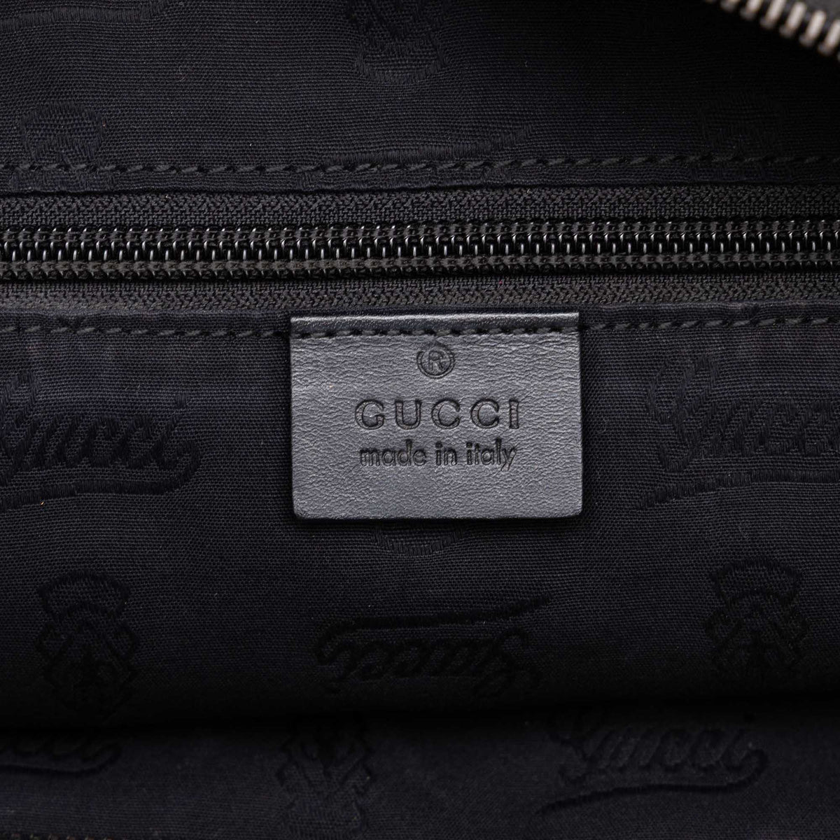 Gucci Large GG Imprime Tote — Black
