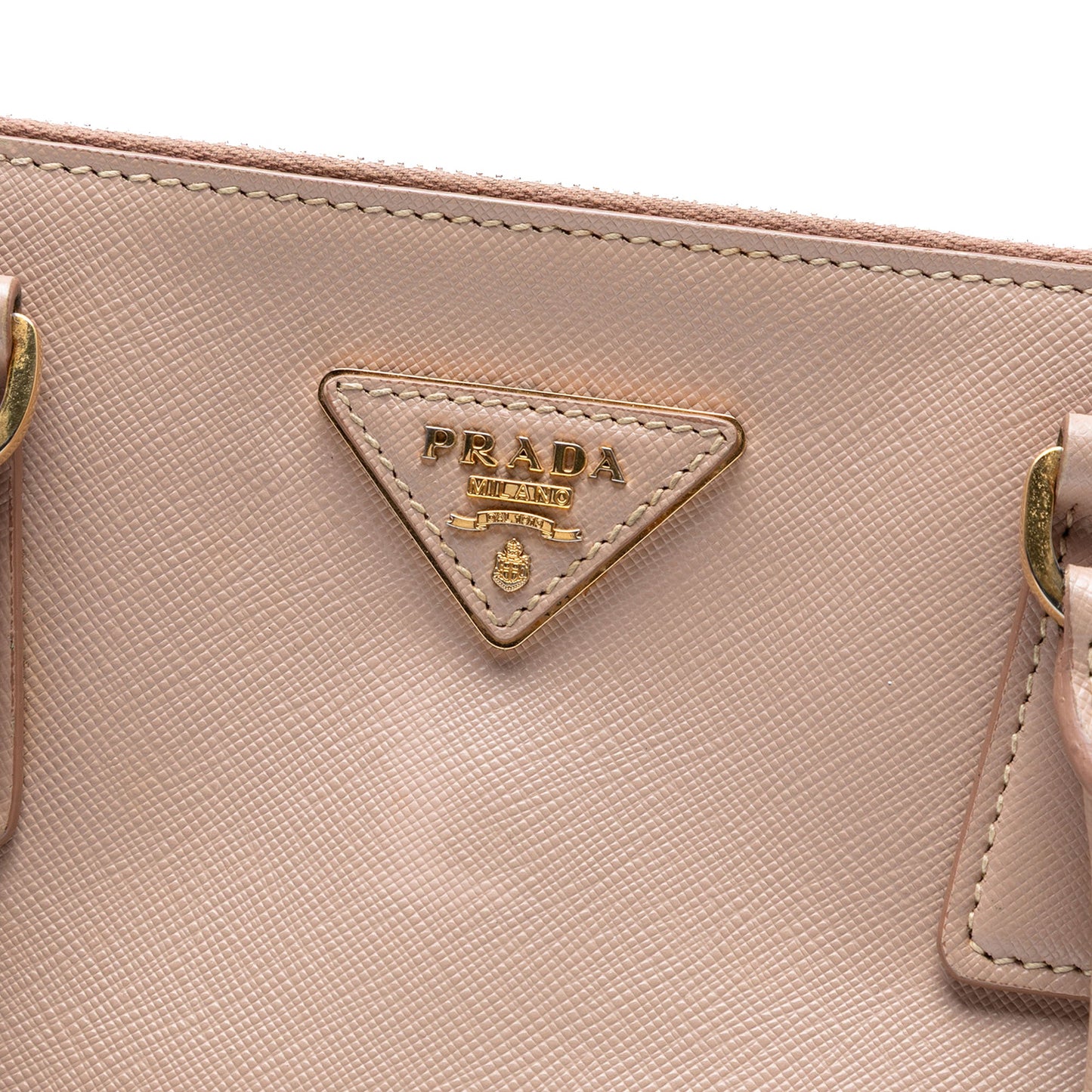 Prada Medium Saffiano Lux Galleria Double Zip Satchel