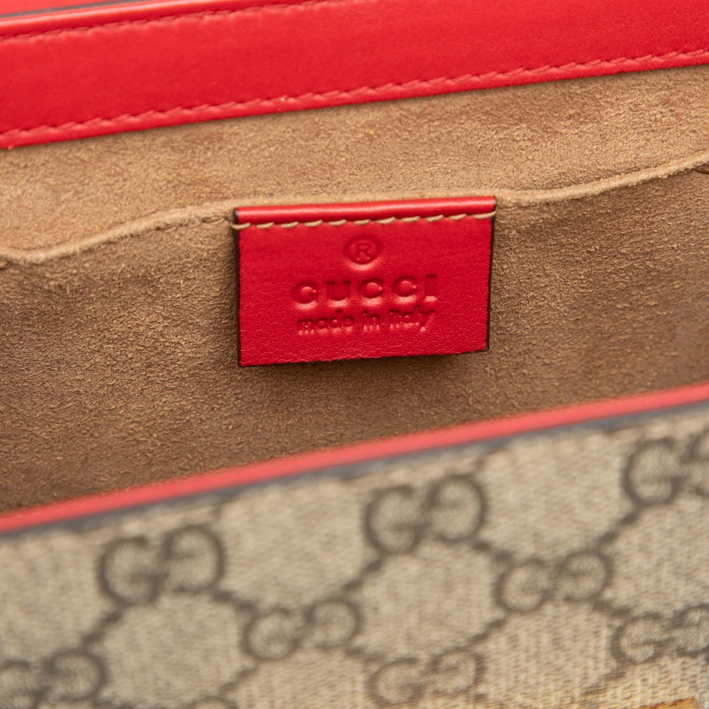 Gucci Small GG Supreme Padlock Crossbody