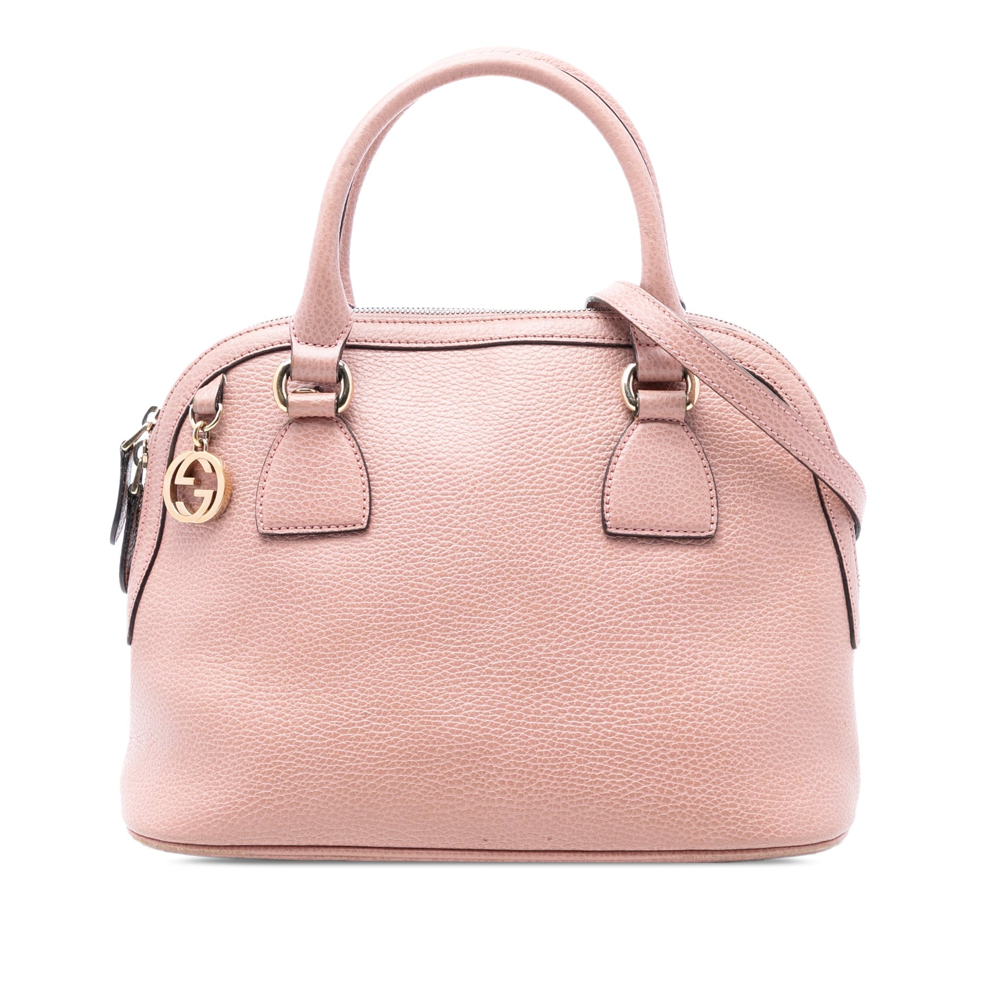 Gucci Small Dollar Calfskin GG Charm Dome Satchel