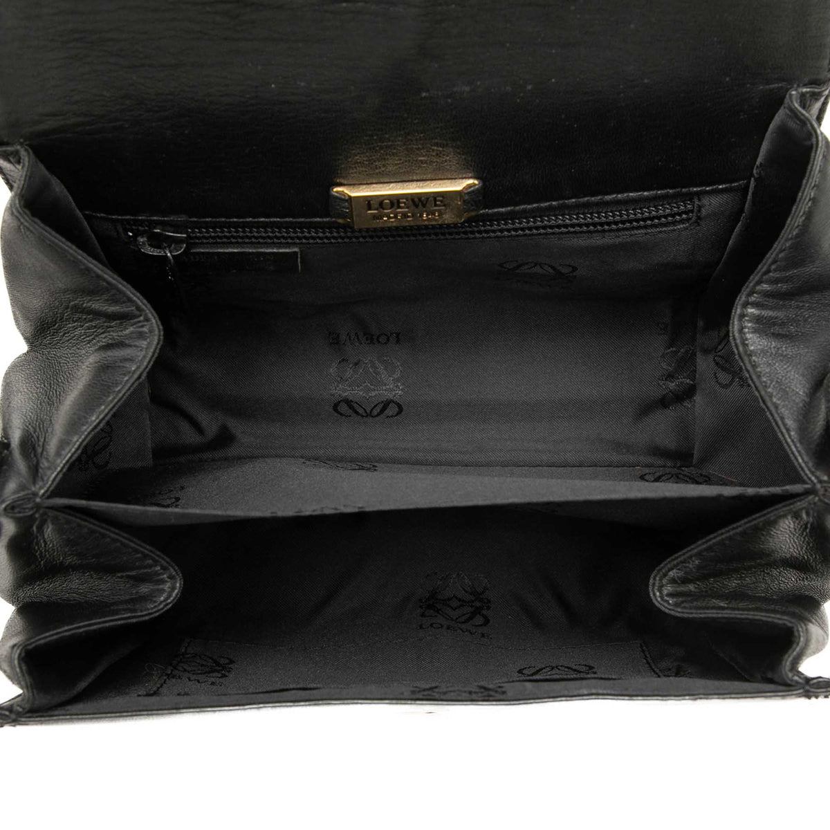 LOEWE Leather Anagram Flap Crossbody