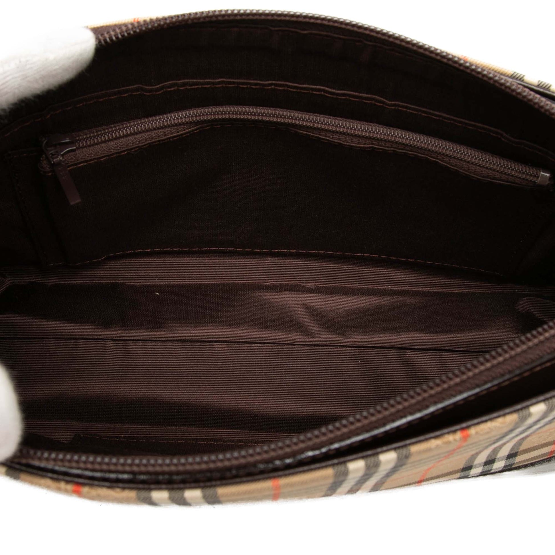 Burberry Haymarket Check Canvas Shoulder Bag