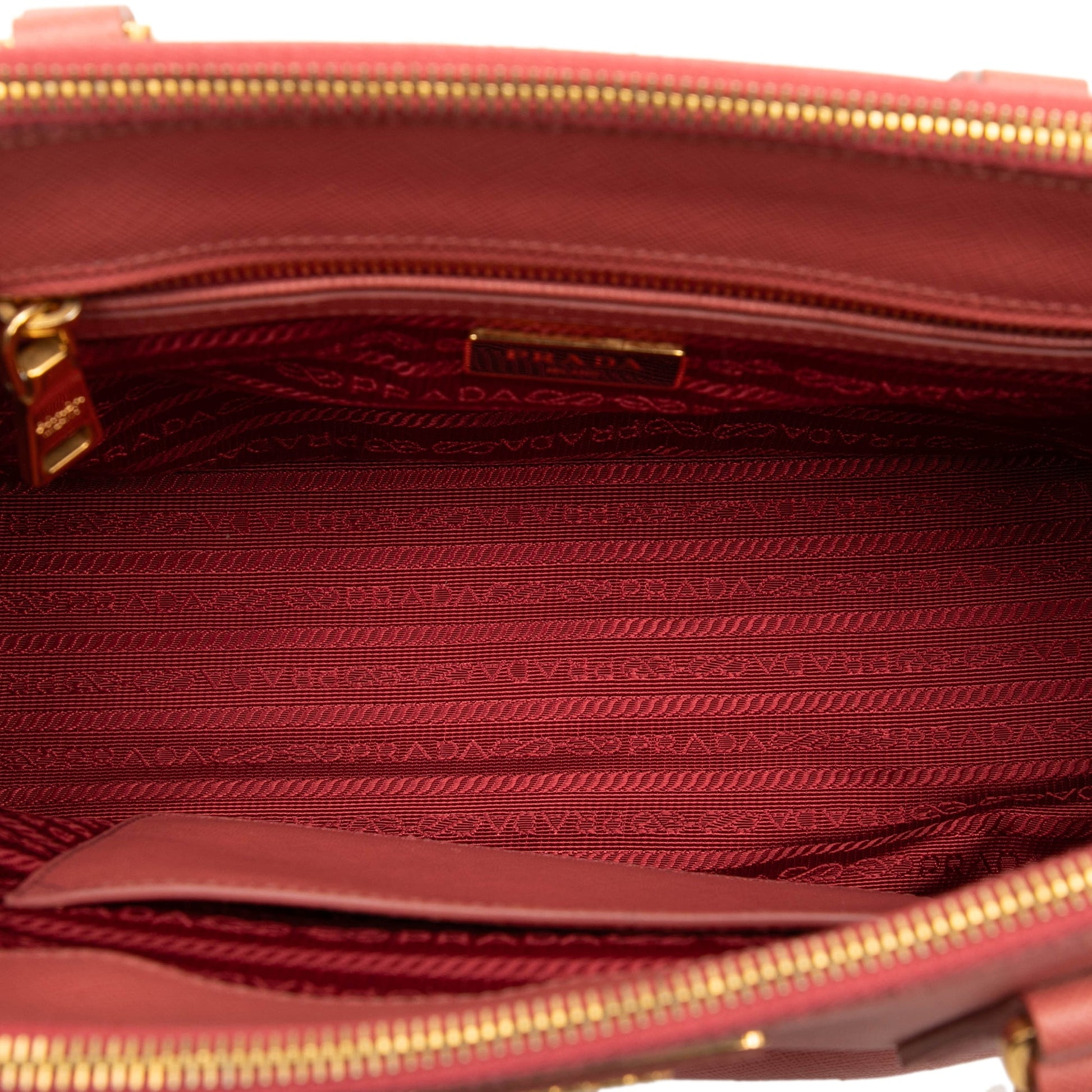 Prada Small Saffiano Lux Galleria Double Zip Satchel