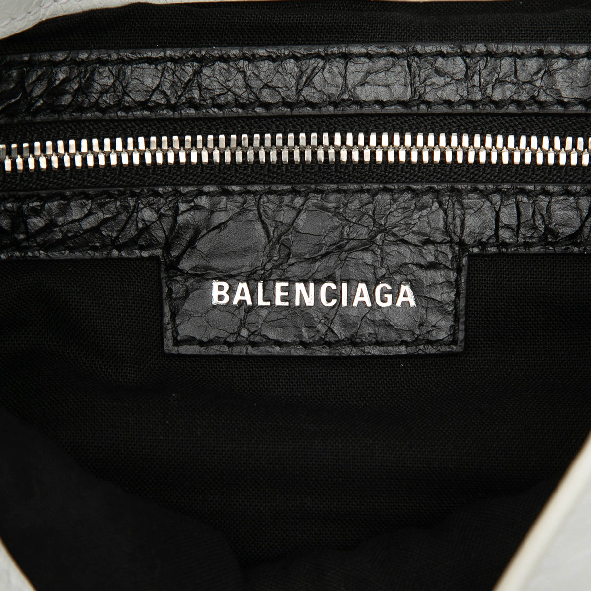 Balenciaga Lambskin Le Cagole DIY Metal Flap XS — White