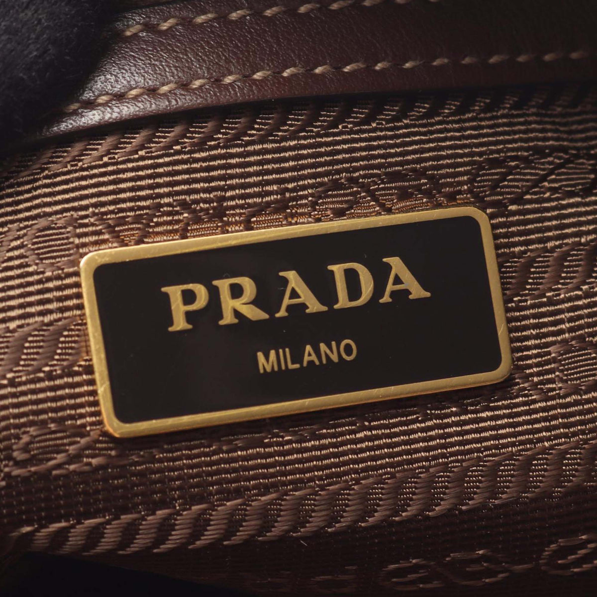 Prada Canapa Logo Jacquard Tote