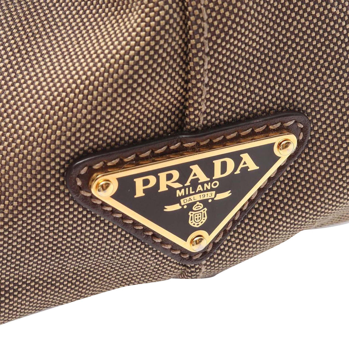 Prada Canapa Logo Jacquard Tote