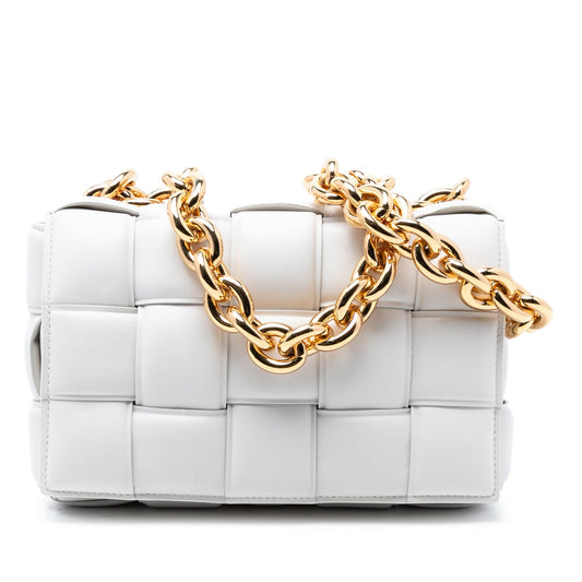Bottega Veneta Nappa Intrecciato Padded Chain Cassette Satchel