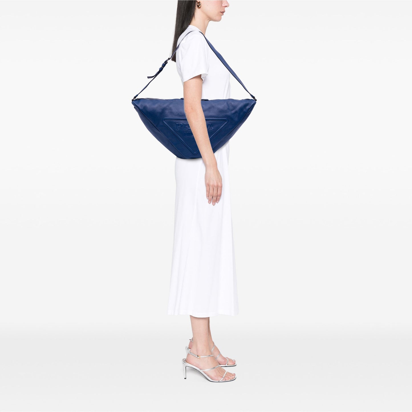 Prada Vitello Daino Triangle Crossbody