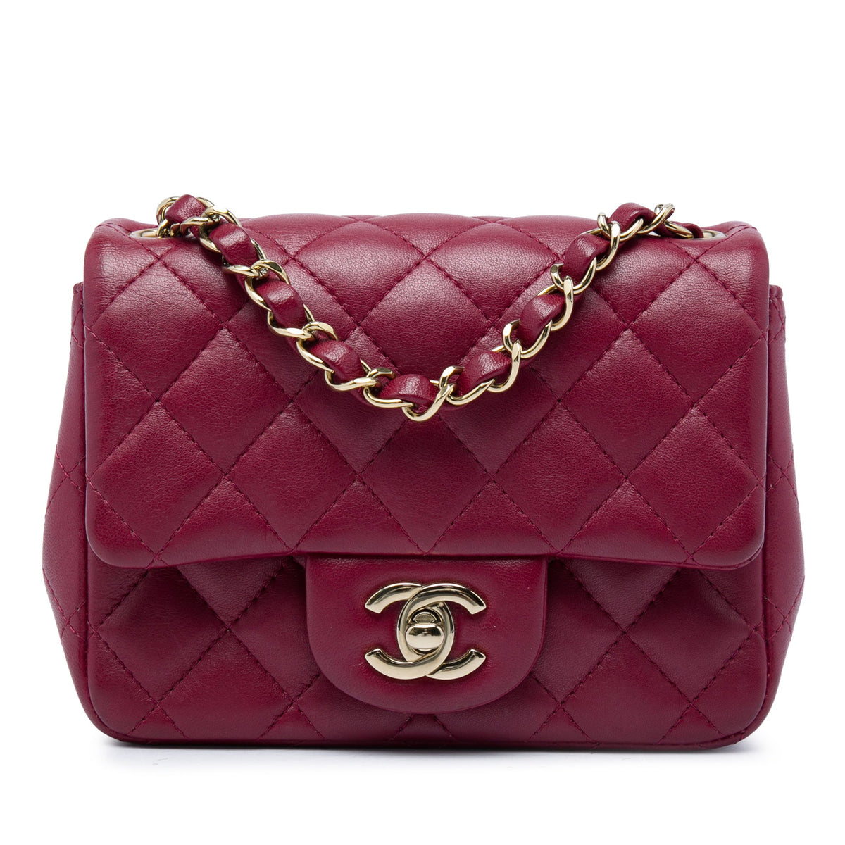 Chanel Mini Square Classic Lambskin Single Flap