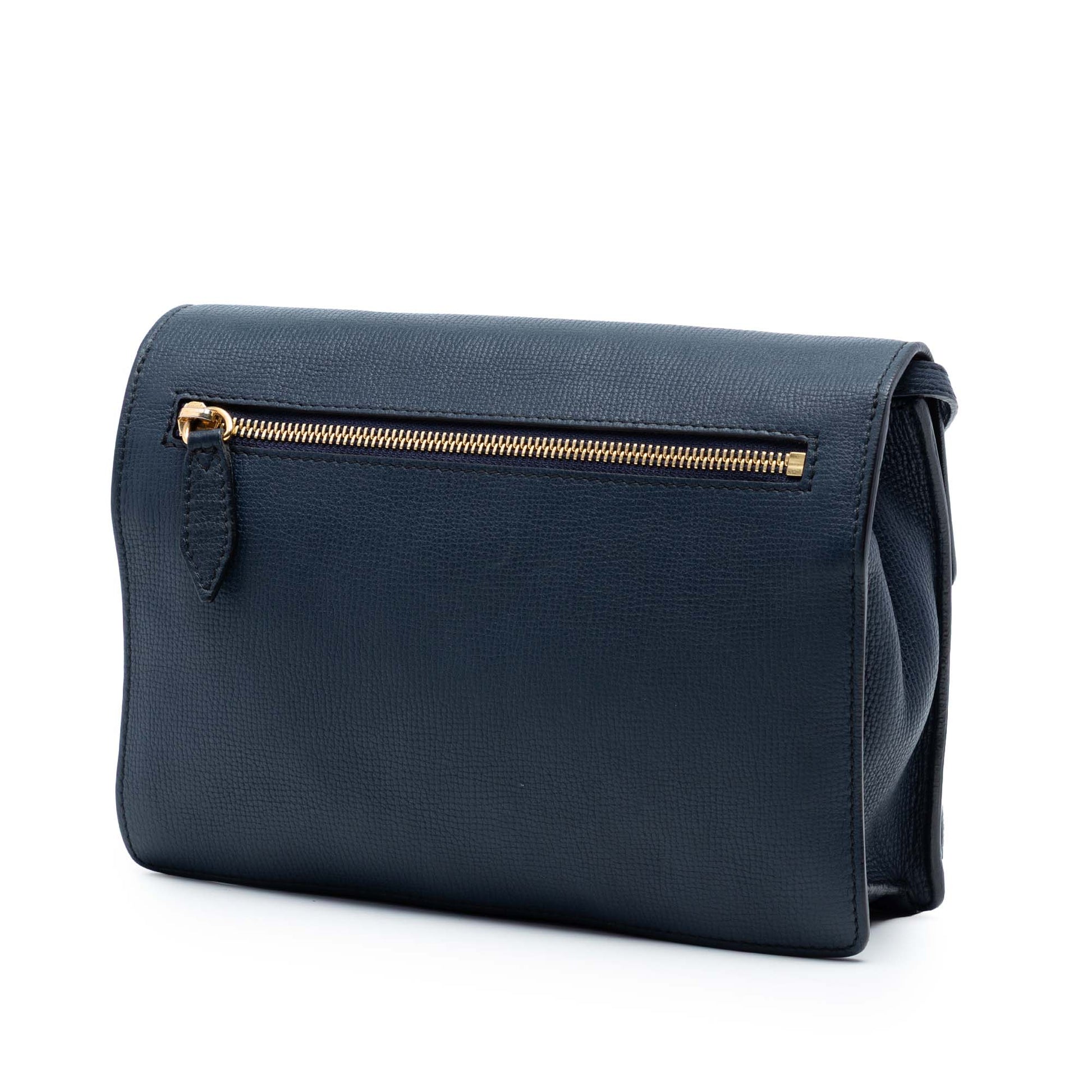 Burberry Small Leather and House Check Canvas Derby Macken Crossbody