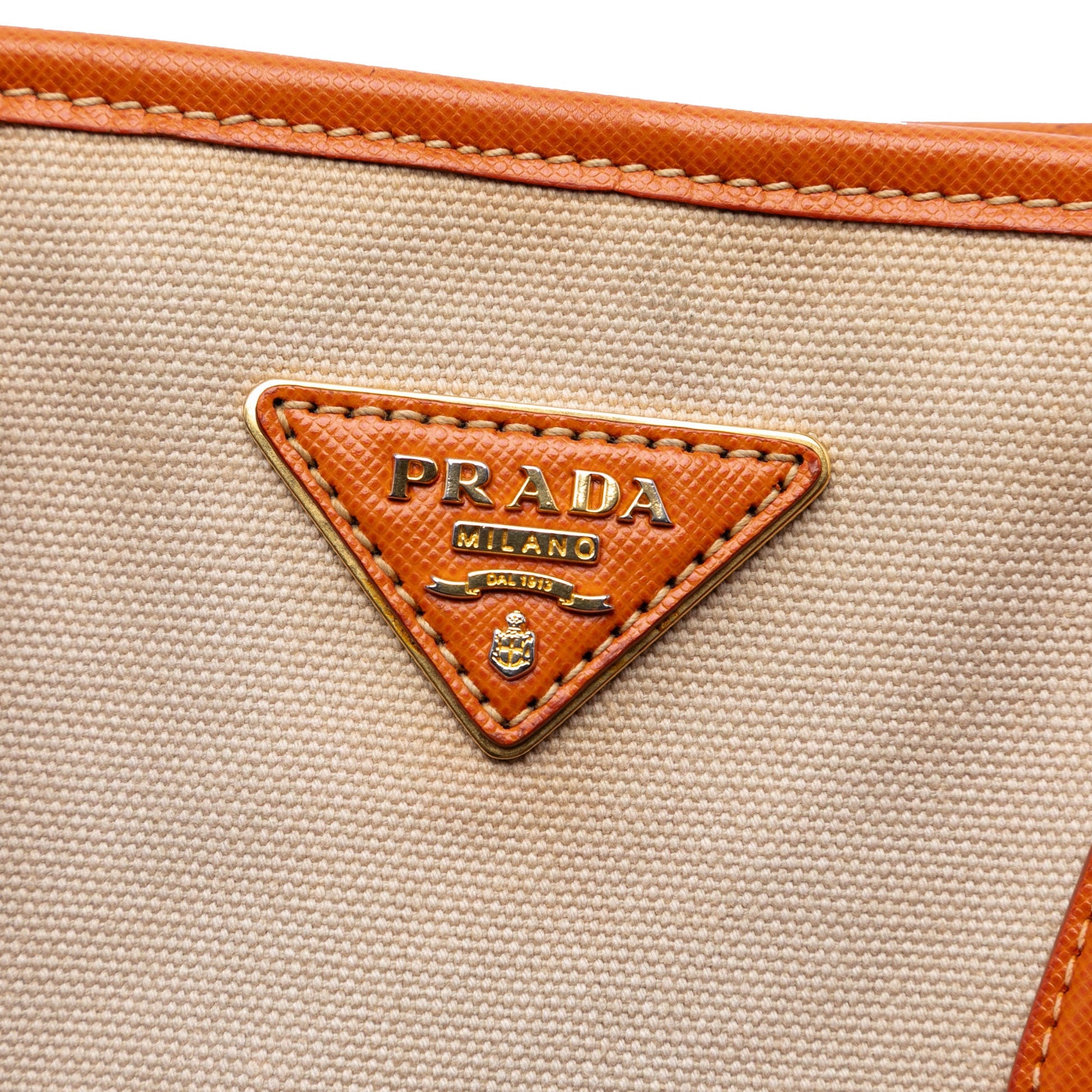 Saffiano Trimmed Canvas Canapa Satchel