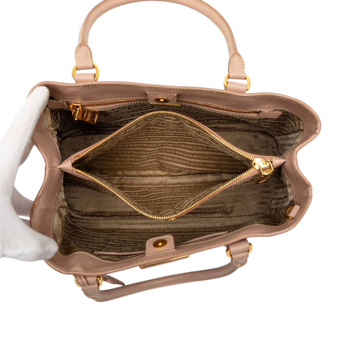 Prada Large Saffiano Lux Galleria Satchel