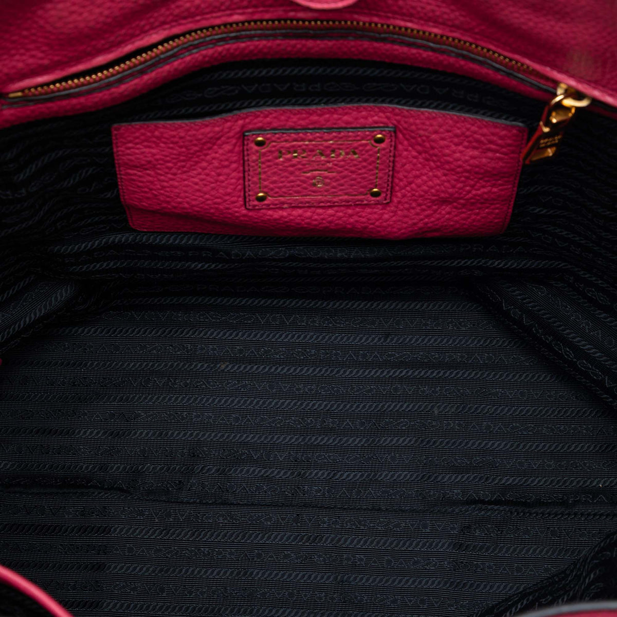 Prada Vitello Daino Open Convertible Tote