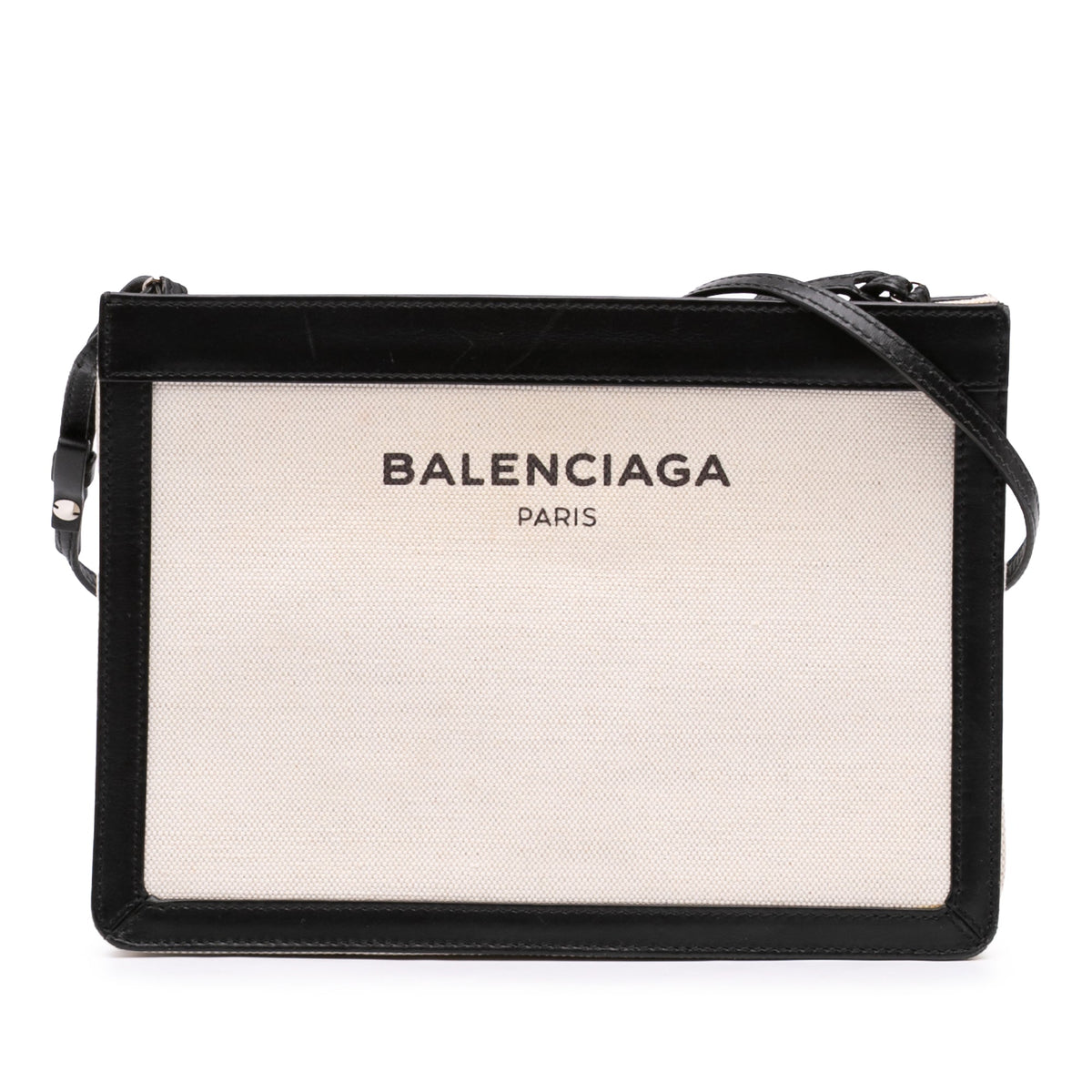 Balenciaga Canvas Navy Pochette Crossbody